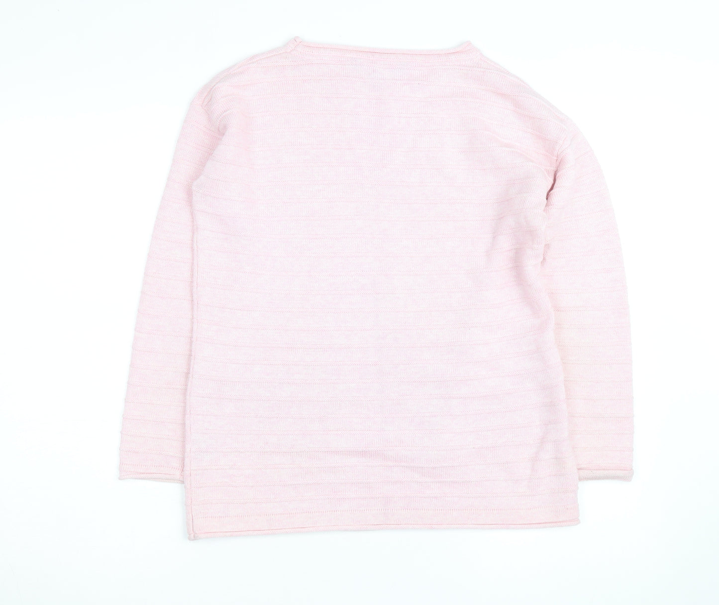 Crew Clothing Women’s Pink Cotton Blend Knit Jumper Size 8