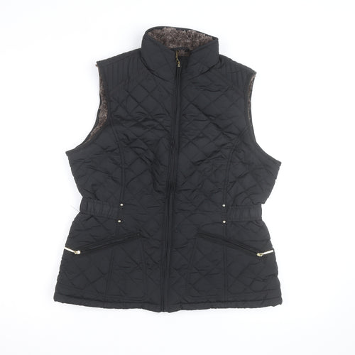 Weatherproof Women's Black Quilted Padded Waistcoat Size S