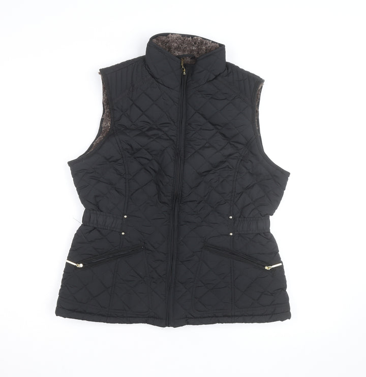 Weatherproof Women's Black Quilted Padded Waistcoat Size S
