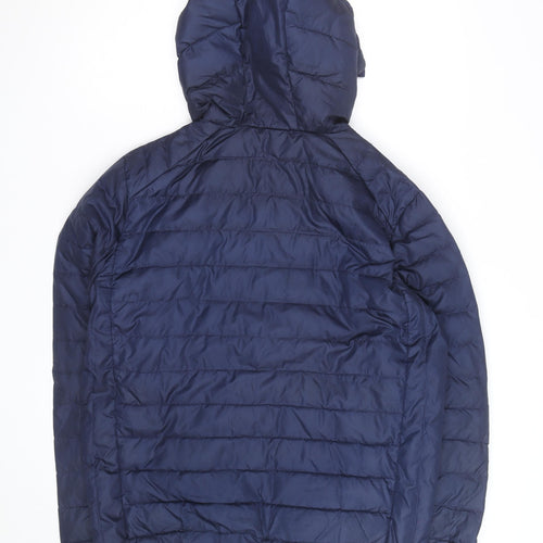 Ushuaia Polo Men's Blue L Puffer Down Hooded Winter Jacket