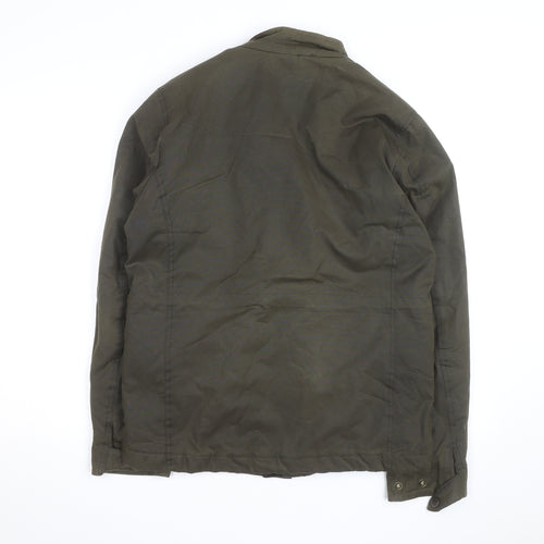 Next Men’s Green Field Jacket S Regular Twill Lined Outdoor Coat