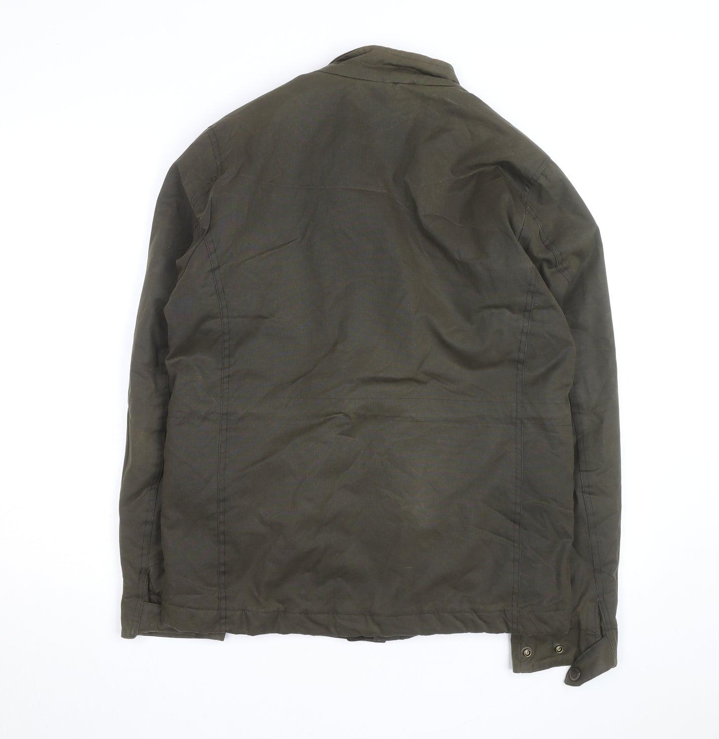 Next Men’s Green Field Jacket S Regular Twill Lined Outdoor Coat