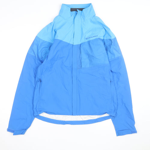Endura Men's Blue Waterproof Windbreaker Cycling Jacket Size S