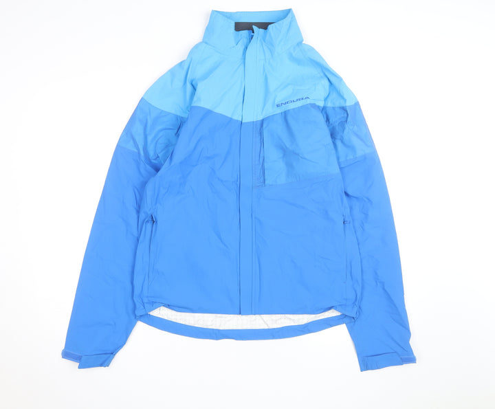 Endura Men's Blue Waterproof Windbreaker Cycling Jacket Size S