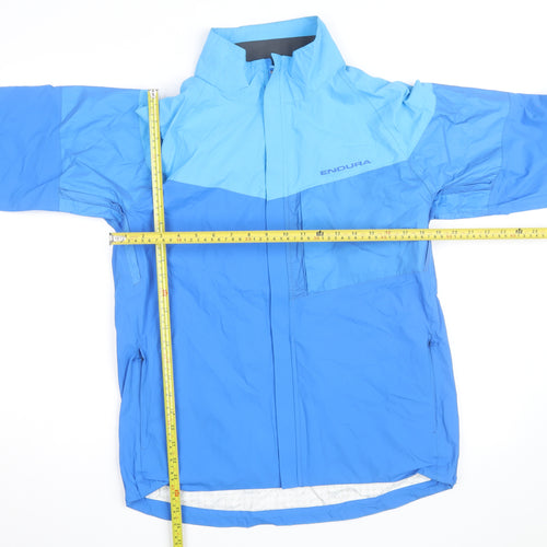 Endura Men's Blue Waterproof Windbreaker Cycling Jacket Size S
