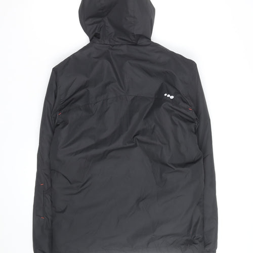 Wedze Men's Black L Hooded Ski Jacket Water Resistant