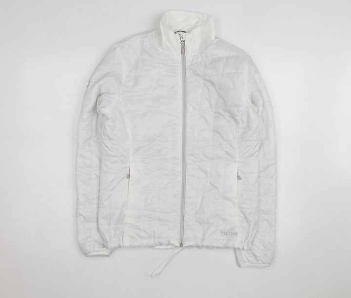 Marmot Men's White Lightweight Puffer Jacket Size M Outdoor Hiking