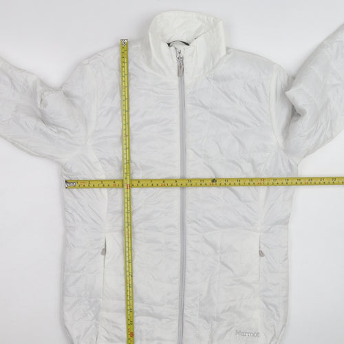Marmot Men's White Lightweight Puffer Jacket Size M Outdoor Hiking