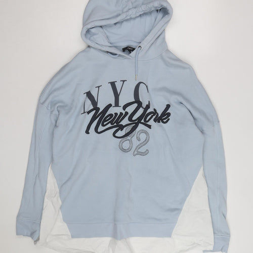 Next Men's Blue NYC Graphic Pullover Hoodie Size L
