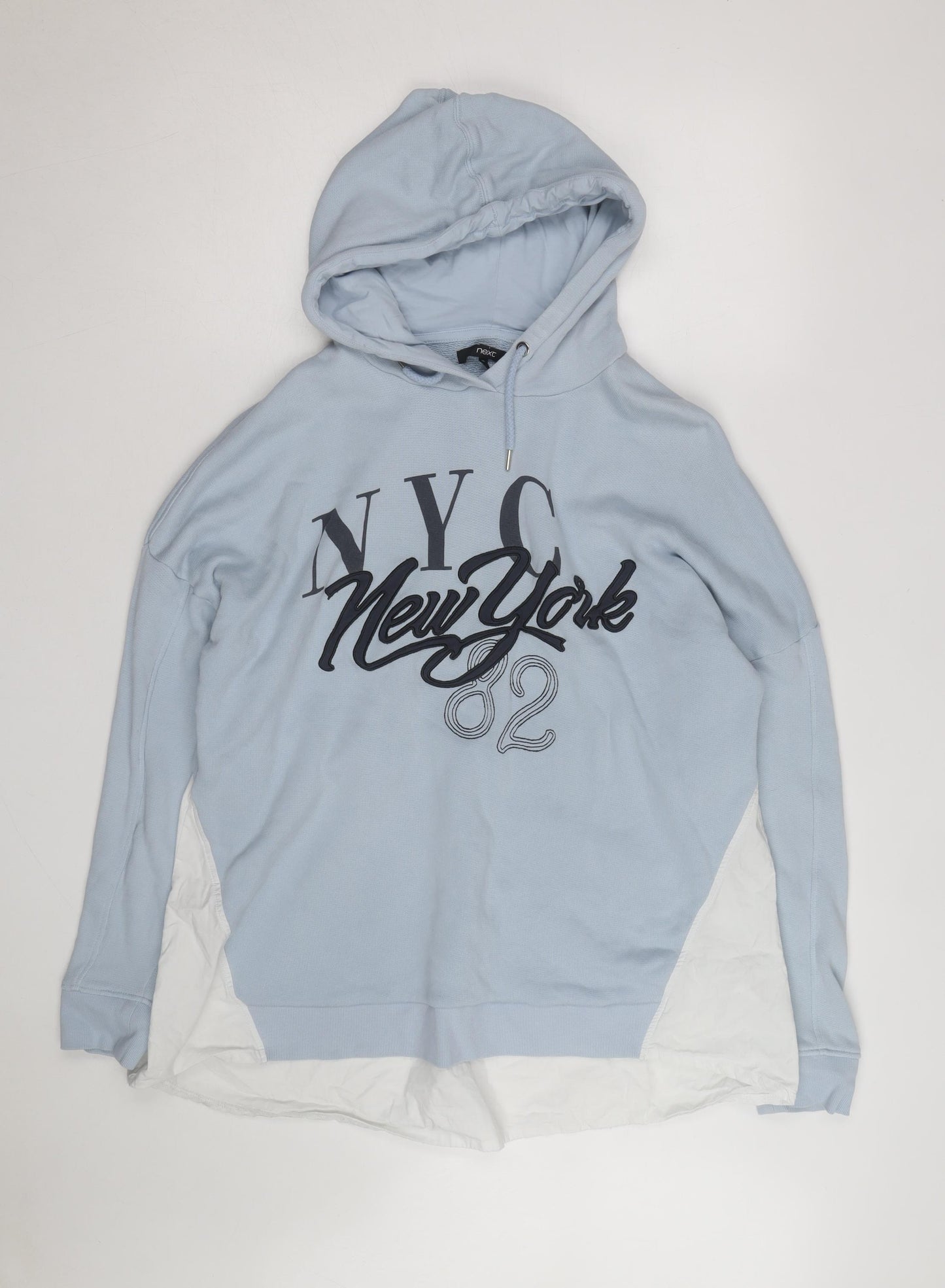 Next Men's Blue NYC Graphic Pullover Hoodie Size L