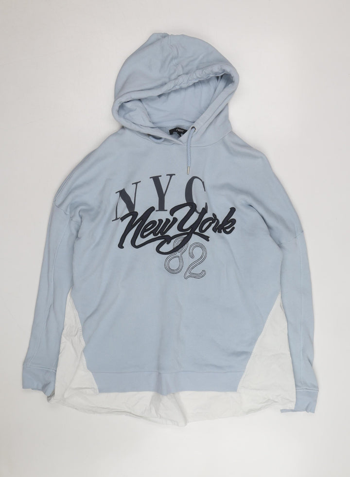 Next Men's Blue NYC Graphic Pullover Hoodie Size L