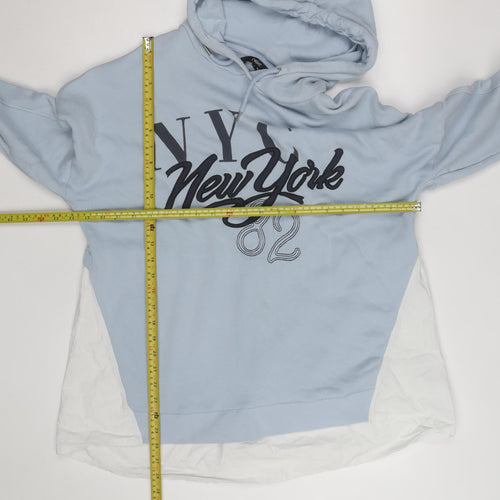 Next Men's Blue NYC Graphic Pullover Hoodie Size L