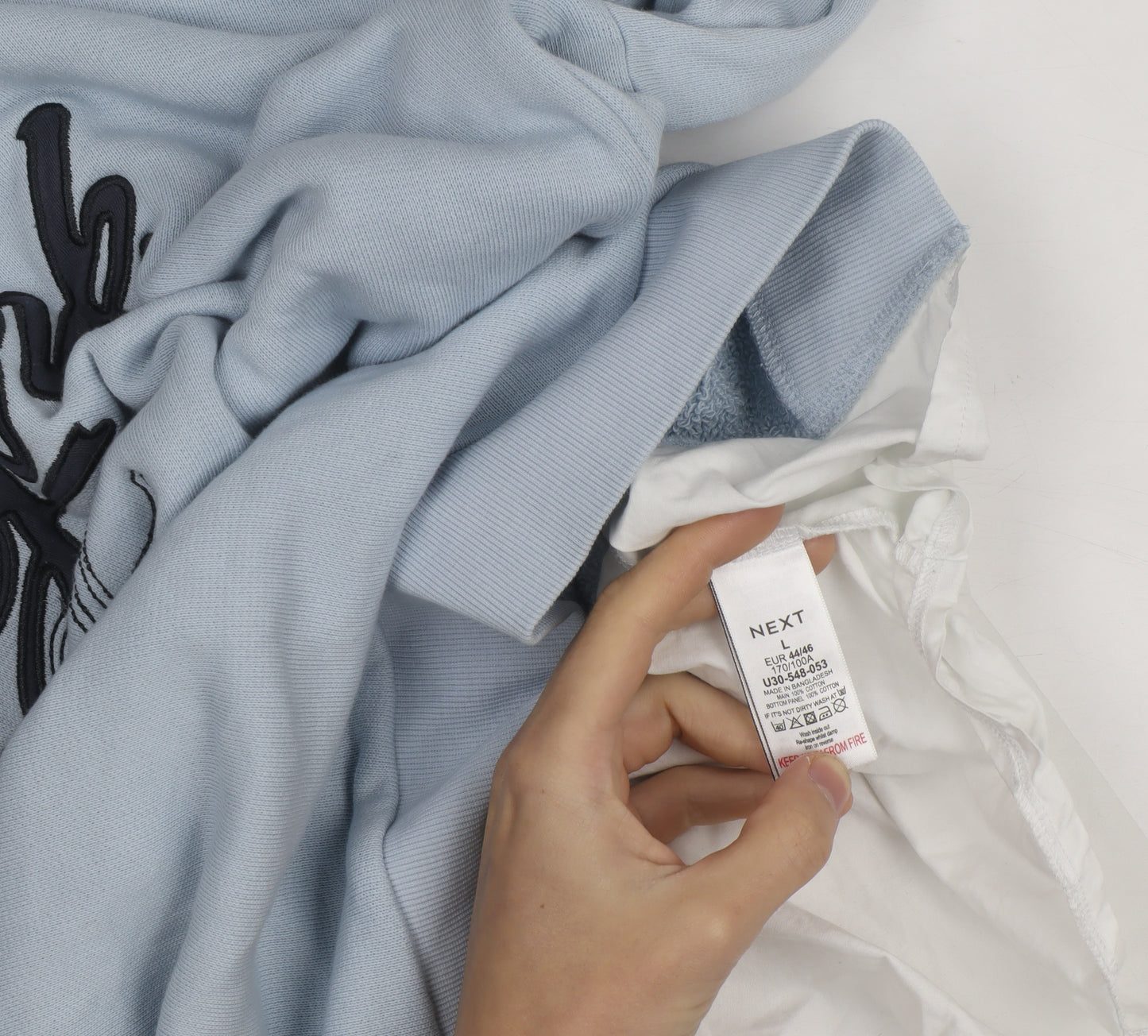 Next Men's Blue NYC Graphic Pullover Hoodie Size L