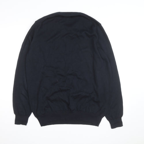 Barbour Men's Blue Cotton Crew Neck Jumper XL