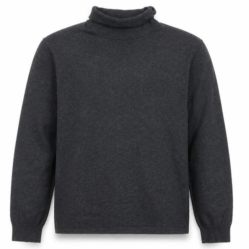 Scotch & Soda Men’s Grey Roll Neck Cotton Cashmere Jumper XL