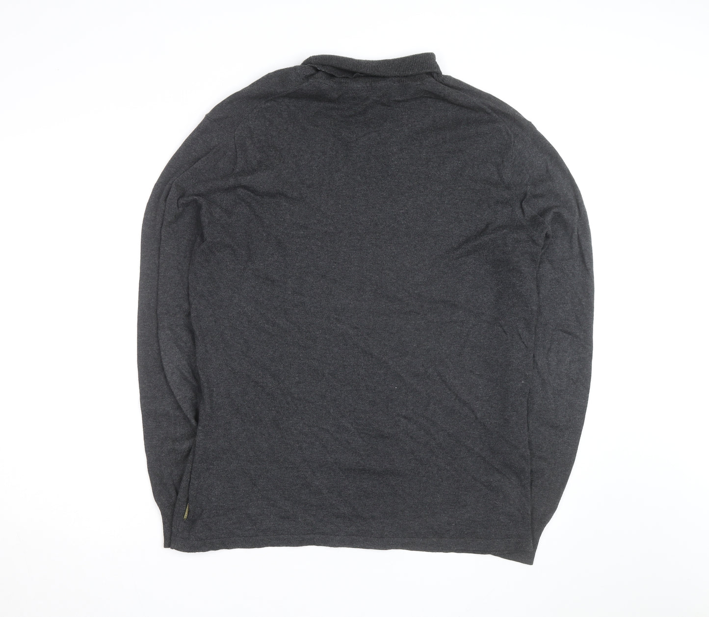 Scotch & Soda Men’s Grey Roll Neck Cotton Cashmere Jumper XL