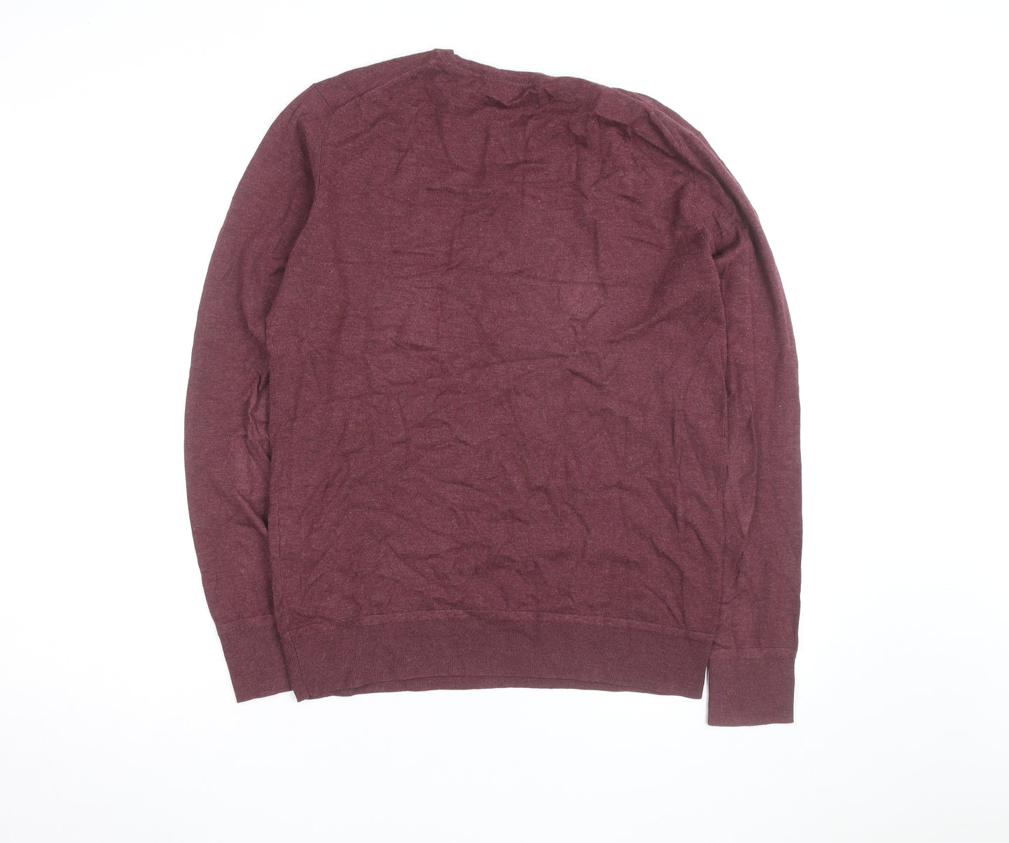 Scotch & Soda Men’s Red Cotton Cashmere Crew Neck Jumper Size M