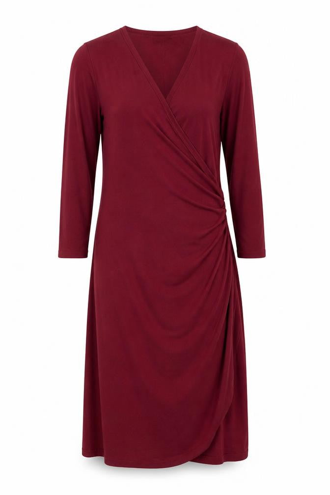 Phase Eight Women’s Red V-Neck Wrap Knit Dress Size 10