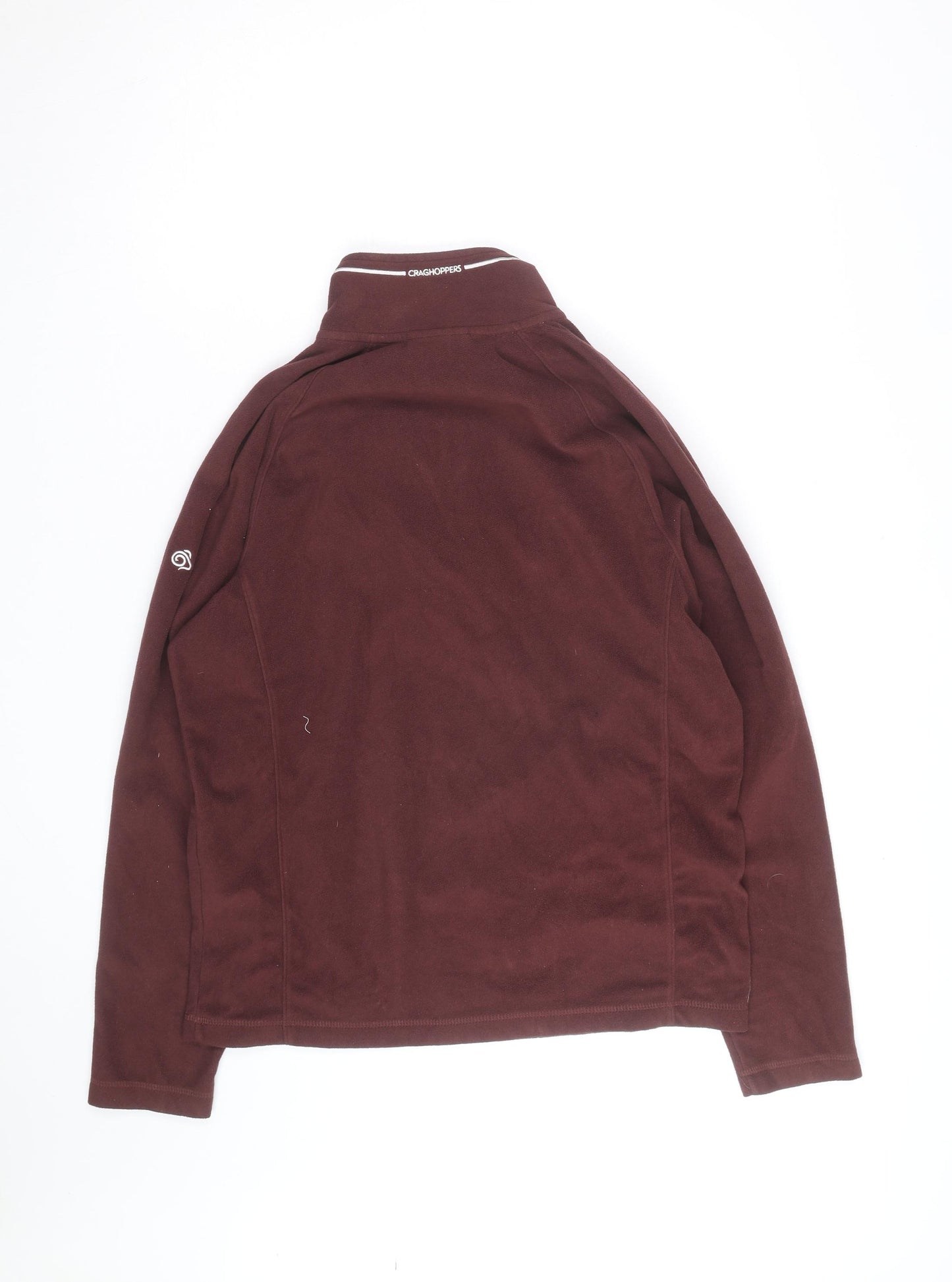 Craghoppers Men Brown Fleece 1/2 Zip Pullover Sweatshirt L