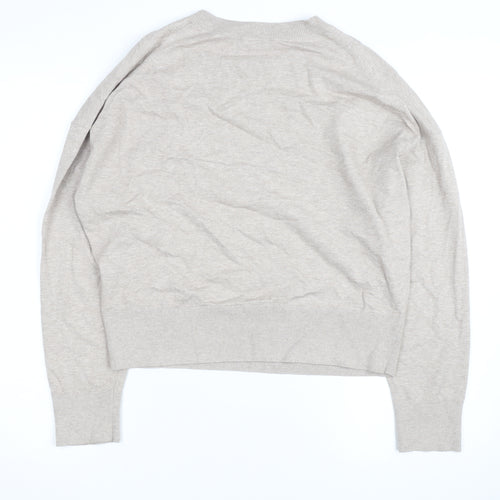 Jigsaw Men's Beige Crew Neck Knit Jumper Size S Lightweight Classic