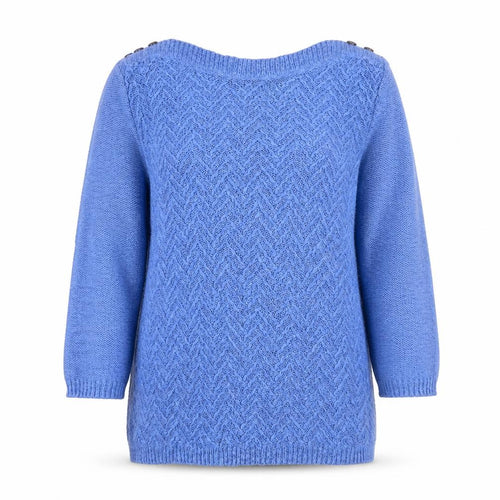 Marks and Spencer Per Una Blue Textured Knit Women’s Jumper Size 12