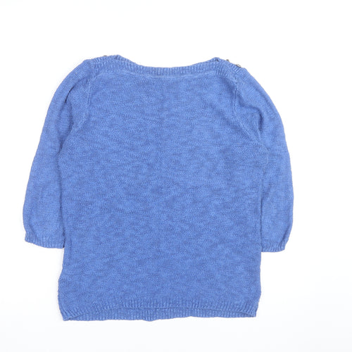 Marks and Spencer Per Una Blue Textured Knit Women’s Jumper Size 12