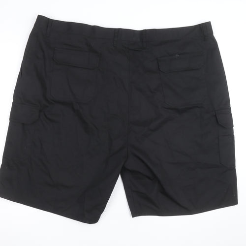 Benchmark Men's Black Cargo Workwear Shorts Size 50 Regular Fit