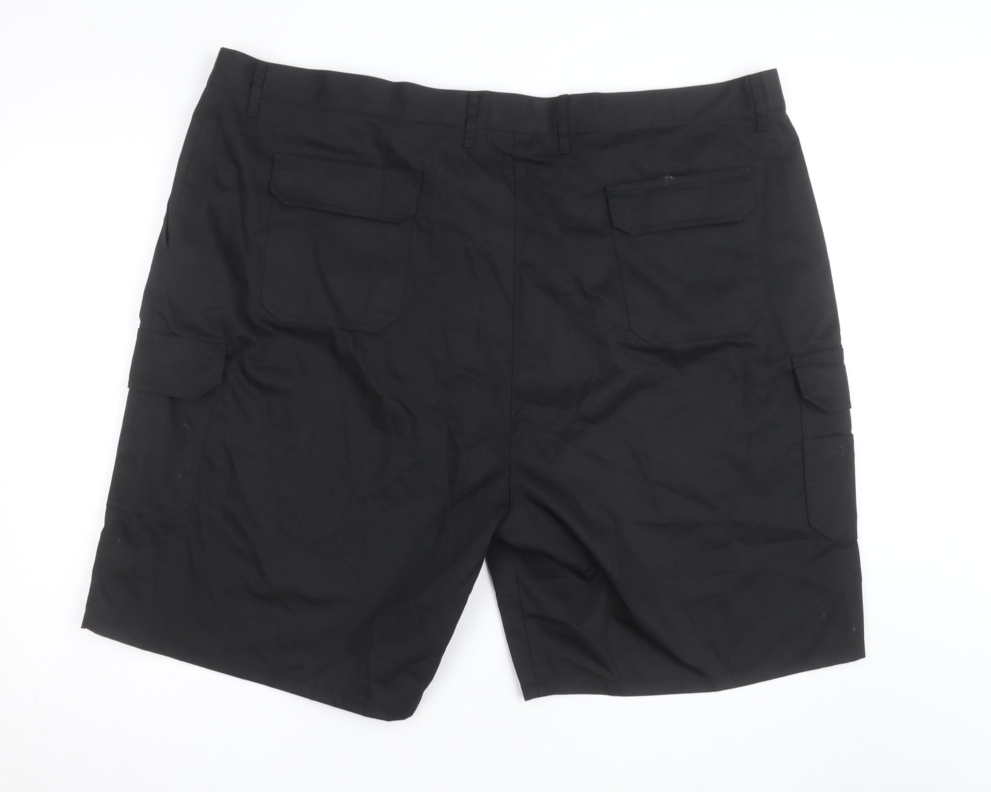 Benchmark Men's Black Cargo Workwear Shorts Size 50 Regular Fit