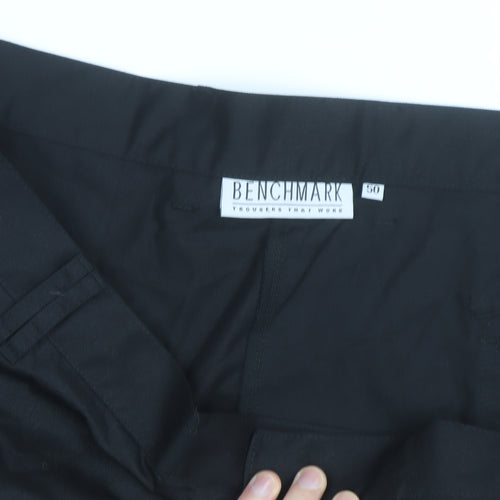 Benchmark Men's Black Cargo Workwear Shorts Size 50 Regular Fit