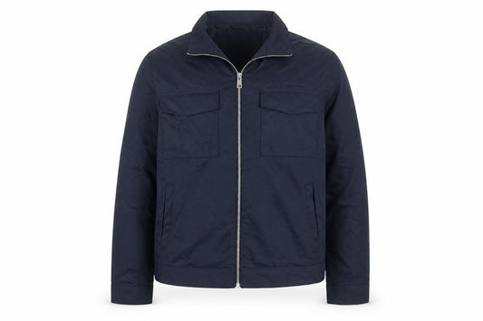 Marks and Spencer Men's Blue Full Zip Bomber Jacket L Regular