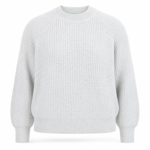 Oliver Bonas Women’s Grey Chunky-Knit Wool Blend Jumper Size 14