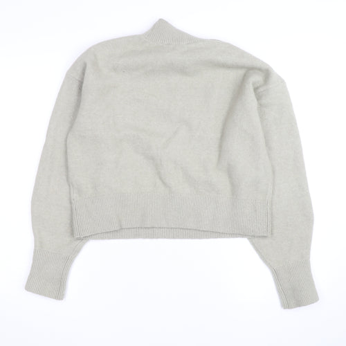 & Other Stories Women Beige Mock Neck Knit Pullover Jumper Size S
