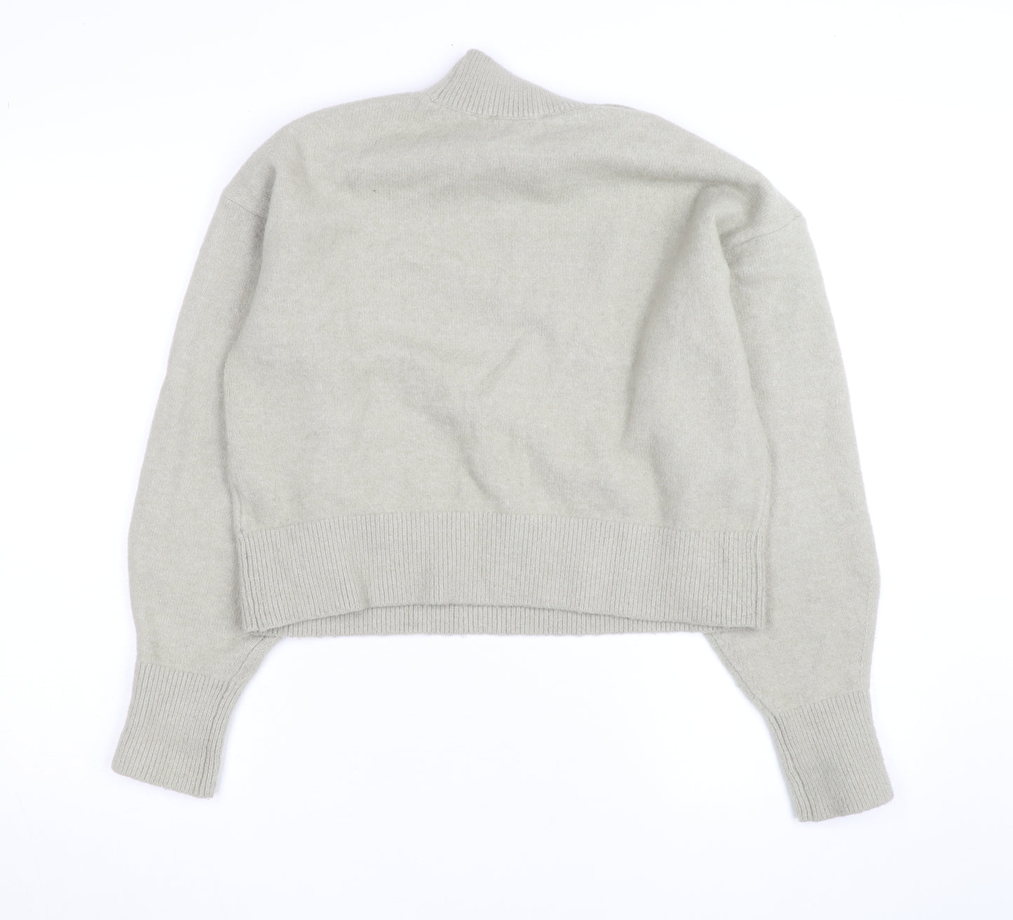 & Other Stories Women Beige Mock Neck Knit Pullover Jumper Size S