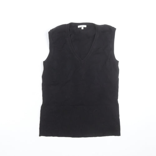 Austin Reed Men's Black Cotton Argyle Sleeveless V-Neck Vest S