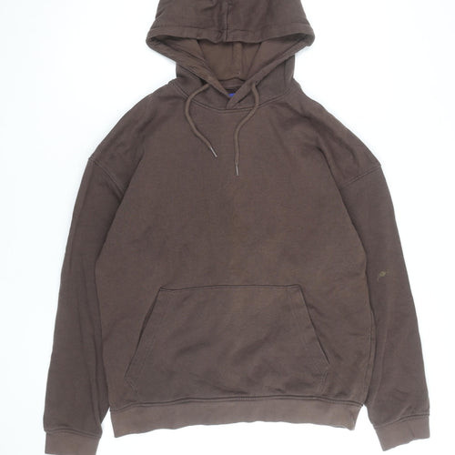 Jack & Jones Men's Brown Pullover Hoodie Size L Regular Fit
