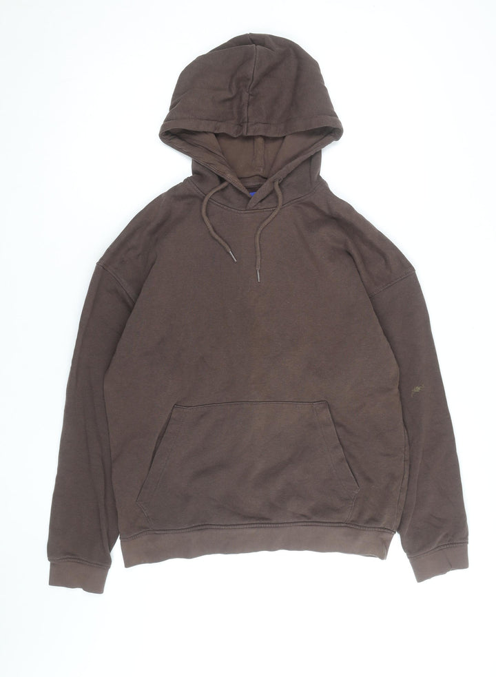 Jack & Jones Men's Brown Pullover Hoodie Size L Regular Fit