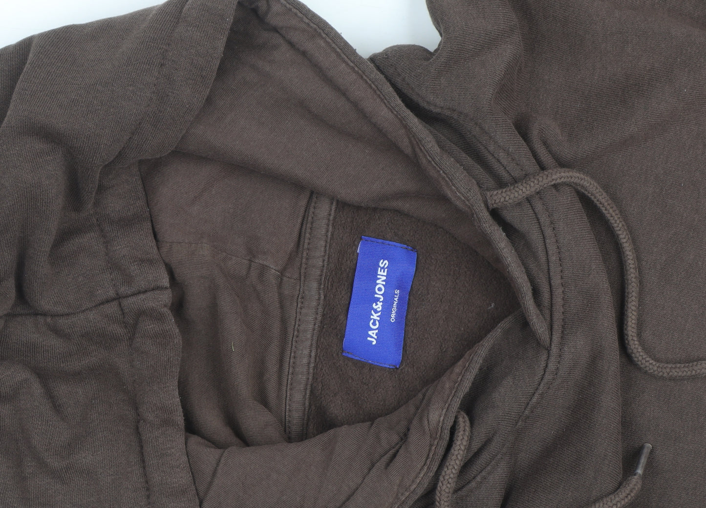 Jack & Jones Men's Brown Pullover Hoodie Size L Regular Fit