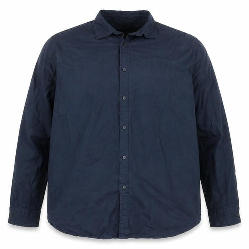 Jasper Conran Men's Navy Cotton Long Sleeve Button-Up Shirt XXL