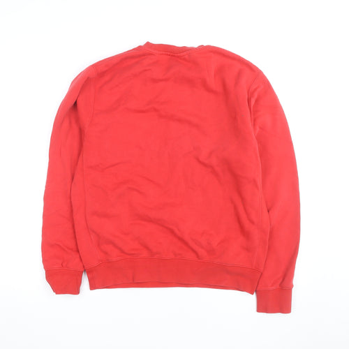 Nike Men's Red Crew Neck Pullover Sweatshirt Size S