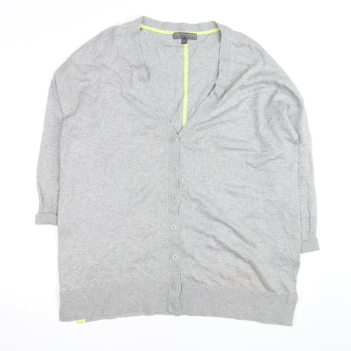 Fenn Wright Manson Grey V-Neck Button Cardigan Women’s Size 18