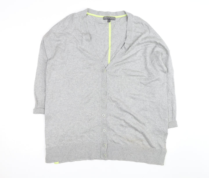 Fenn Wright Manson Grey V-Neck Button Cardigan Women’s Size 18