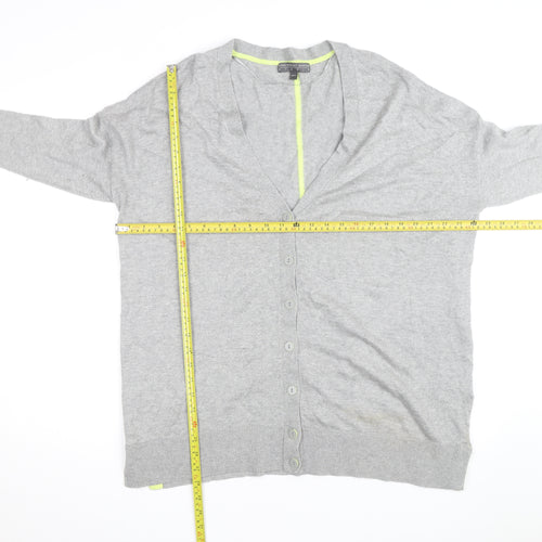 Fenn Wright Manson Grey V-Neck Button Cardigan Women’s Size 18