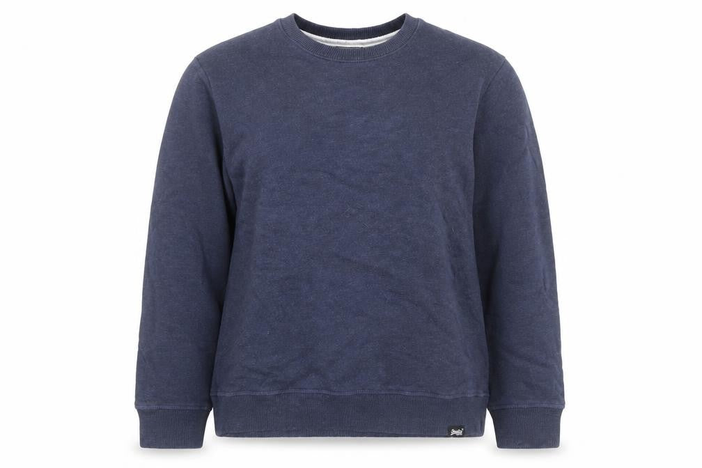 Superdry Women Navy Blue Crew Neck Pullover Sweatshirt Size 10