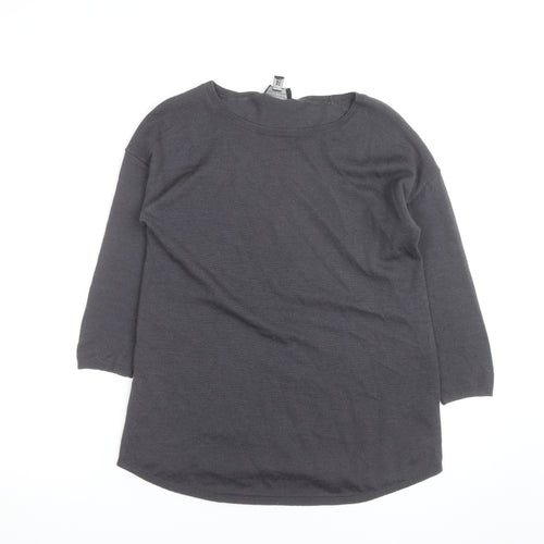 The White Company Men's Grey XS Cotton Cashmere Pullover Jumper