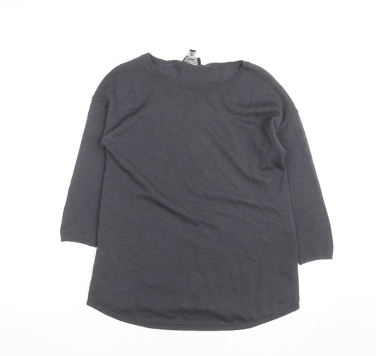 The White Company Men's Grey XS Cotton Cashmere Pullover Jumper