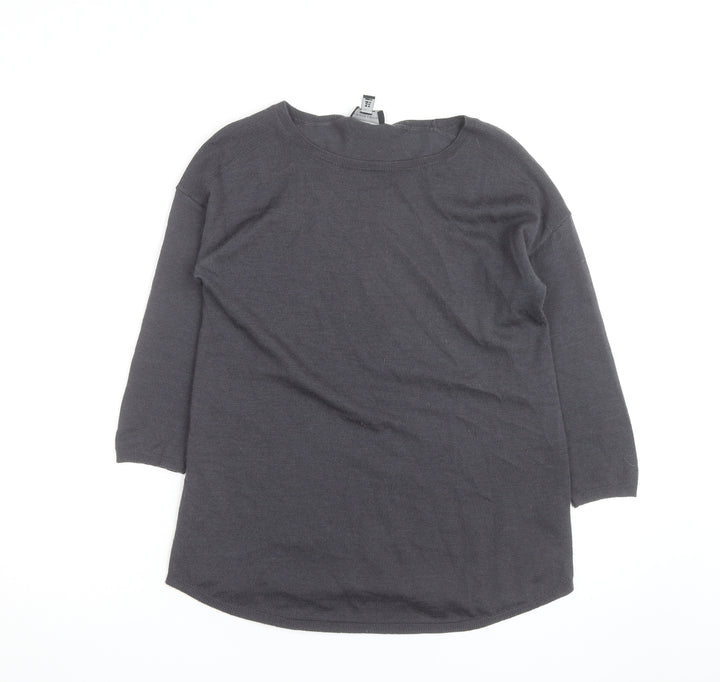 The White Company Men's Grey XS Cotton Cashmere Pullover Jumper