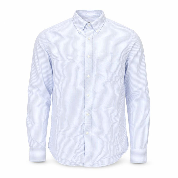 Uniqlo Men's Blue Slim Fit Striped Long Sleeve Button-Up Shirt Size S