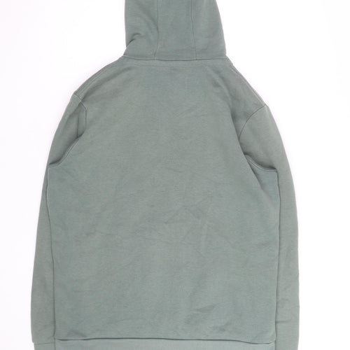 Mountain Warehouse Men's Green Hoodie M Pullover Graphic Print Cotton Blend