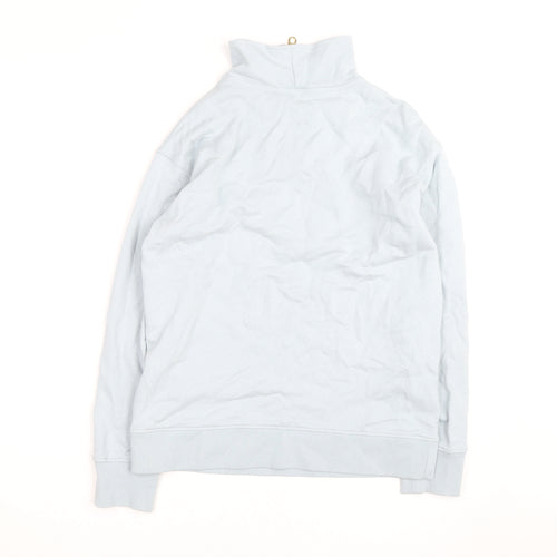 Joules Women Light Blue 1/2 Zip Pullover Sweatshirt UK 10