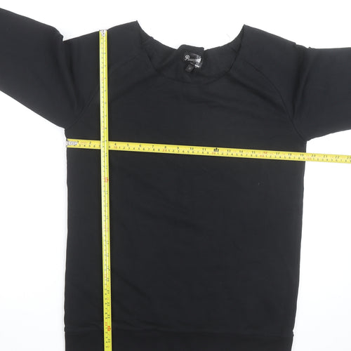 Pineapple Unisex Black Crew Neck Pullover Sweatshirt Size M